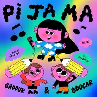 🪩 KIBLIND COVER PARTY 🪩
Jeudi 7 juillet - @letrabendo - 19h - 01h

🎙Ce jeudi au @letrabendo, il va se passer beaucoup de choses super comme un concert de @thx4crying dessiné en live par @pijamaofficial et @auguste_illustration, et un concert de @pijamaofficial dessiné en live par @grodukboucar qui ont tellement hâte qu'elles ont déjà commencé avec ce trop beau dessin que vous voyez, là, juste à côté. Il y aura pour finir en beauté un DJ set du roi du dancefloor @master_phil_. 

💥 Car on fêtera la sortie de notre nouveau mag, Kiblind Cover, on en fichera un peu partout. Et puis, il y aura aussi nos nouvelles mixtapes illustrées. Tant qu'à faire. 

🕺 Vous voyez, il y aura plein de chouettes trucs, on vous avait pas menti. 

🎹 Pour prendre vos places, ça se passe ici (et dans la bio) -> bit.ly/3xKmIDD

#kiblindcoverparty #pijama #thx4crying #masterphil #trabendo #paris #concertparis #kiblindcover #groduketboucar #adelineschone