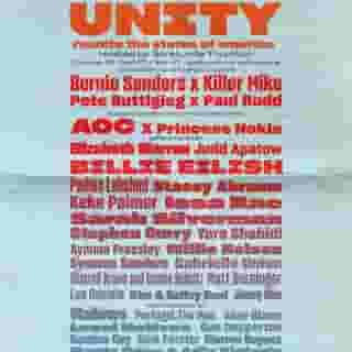 Alexandria Ocasio-Cortez, Princess Nokia, Bernie Sanders, Killer Mike Lead tonight's ‘Fridays for Unity’. And Pete Buttigieg and Paul Rudd are also set to chat, with special appearances from Elizabeth Warren, Billie Eilish, Issa Rae, Sarah Silverman and Judd Apatow. Find the link in bio