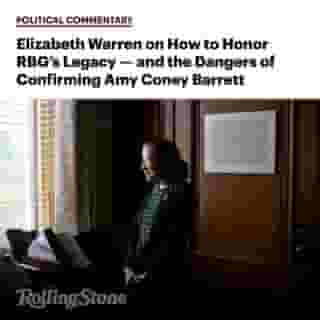 “If this feels personal, that’s because it is,” writes Elizabeth Warren. “Ruth Bader Ginsburg was a personal hero for me and for millions of other women.” Read her essay at the link in our bio. Photograph by Todd Heisler/The New York Times/Redux