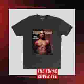 New to the Rolling Stone Shop! A pioneer in hip-hop and social justice, Tupac’s 1996 'Rolling Stone' cover remains one of the most recognizable magazine images of all time. Get the tee at the link in our bio. #RollingStoneShop