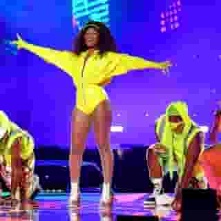 This year’s MTV Video Music Awards bash was the first major Covid-era award show, which meant it had something rare for the #VMAs: a reason to exist. Read Rob Sheffield's review of last night at the link in our bio. Photograph by Jeff Kravitz/Getty Images