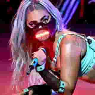 Our face masks are definitely not as cool as Lady Gaga's. Which of the singer's #VMA looks was your favorite? Link in bio to see her many outfit changes during her performance. Photographs by Kevin Winter/MTV VMAs 2020/Getty Images