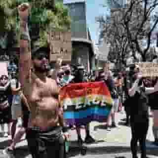 New York’s Reclaim Pride is just one of several organizations that are refocusing their events during LGBTQ Pride month in alignment with the movement for racial justice. Click the link in our bio to read how queer pride is going back to its protest roots. Photograph by AP Photo/Richard Vogel