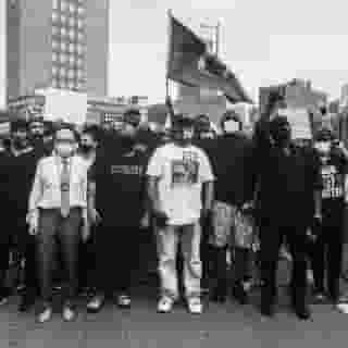 Terrence Floyd honored his brother George Floyd at Brooklyn’s Cadman Plaza Park on Thursday afternoon. "At the end of the day, my brother’s gone, but the Floyd name still lives on,” he told the crowd. Tap the link in our bio to read Terrence's remarks and to see more photos from the memorial. Photographs by @AnthonyBGeathers