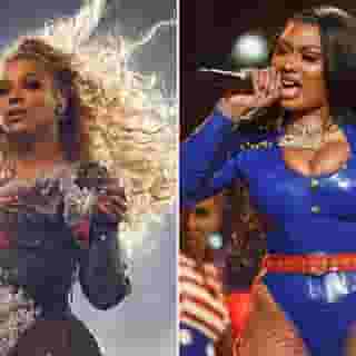 @theestallion and @beyonce teamed up for an incredible duo on "Savage Remix," the soon-to-be-hit. Tap the link in our bio to read why it's our latest Song You Need To Know. Photographs by PictureGroup/Shutterstock; Aaron J. Thornton/WireImage