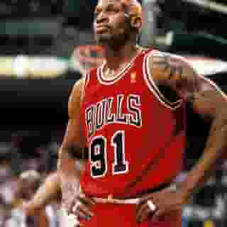 With #TheLastDance bringing us back to the chaotic world of Dennis Rodman, we dove into the story of one of the most peculiar pieces of 1990s Bulls memorabilia: The unauthorized Dennis Rodman tattoo T-shirt. Click the link in our bio to learn more. Photograph by Tom DiPace/@apnews