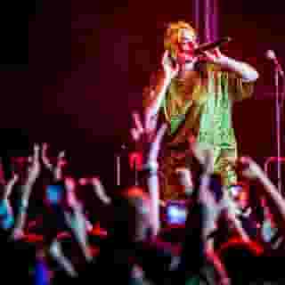 @billieeilish launched the North American leg of her Where Do We Go? World Tour last night in Miami. Swipe through to see photos from the show and click the link in our bio to watch the singer address her experiences with body shaming. Photographs by @thecameraclicks