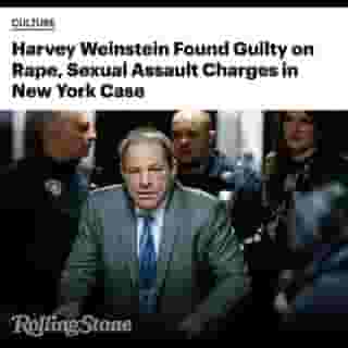 The verdict is in. Harvey Weinstein was found guilty of a felony sex crime and rape. Link in our bio for more.