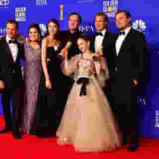 #OnceUponATimeInHollywood, #Fleabag and #Succession took home some of the biggest prizes at the 2020 #GoldenGlobes. Link in bio for our recap. Photograph by Frederic J. Brown/AFP/Getty Images