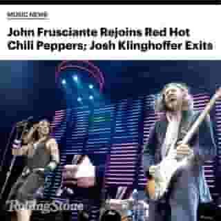 Red Hot Chili Peppers announced yesterday that the band have parted ways with guitarist Josh Klinghoffer after 10 years and have reunited with the musician that Klinghoffer replaced, John Frusciante. Link in bio to learn more. 