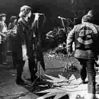 Fifty years ago today, tragedy struck at the infamous Altamont festival when Meredith Hunter was stabbed and killed by a member of the Hells Angels. Tap the link in our bio to read an excerpt from author Saul Austerlitz's book ‘Just a Shot Away’ — which tells the chilling story of the black teenager’s death and the toll it took on his family. Photograph by AP/Shutterstock