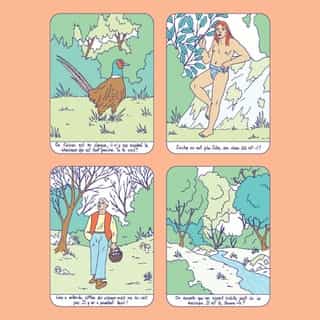 🌳🧚‍♀️ With his enchanted forests and poetic DIY fanzines, @joseph_levacher aroused our curiosity. We asked this young artist, fresh out of school, to do an guessing game illustrated for our last magazine "what are you playing at". 

..................................................................................

🌳🧚‍♀️ Avec ses paysages de forêts enchantées et ses fanzines homemade à la poésie débordante, @joseph_levacher nous embarque avec lui en un claquement de doigt. Charmés, nous avons demandé à ce jeune diplômé de la HEAR de réaliser une des illustrations de notre dernier magazine "À quoi tu joues?" sous forme de devinettes illustrées. Alors, vous avez tout trouvé ? Retrouvez une interview de l'artiste sur Kiblind.com (lien dans la bio)

#josephlevacher #devinettesillustrées #devinettes #bd #dessin #drawing #forest #jeu  #kiblindmagazine #portfolio #illustration #illustrationoftheday #printmatters #illo #illooftheday #whatareyouplayingat