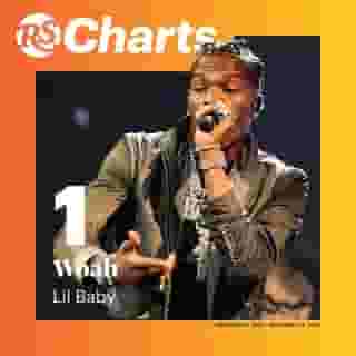 "Lil Baby's "Woah" tops the RS 100 beating out Arizona Zervas' "Roxanne" at Number Two. Link in bio to learn more.