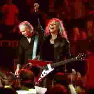 Ahead of the screening of Metallica's ‘S&M2’ concerts, Lars Ulrich, Kirk Hammett and members of the San Francisco Symphony discuss why they collaborated again. “It’s like getting another limb or something,” says Hammett. "It’s incredible to hear." Click the link in our bio to read what the heavy metal band has in common with classical music. Photograph by Tim Mosenfelder/Getty Images