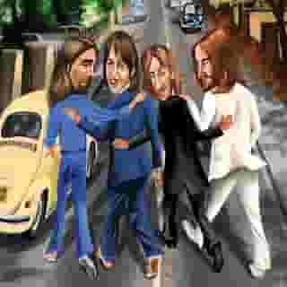 'Abbey Road' has always been an album full of mysteries. How could the world's most beloved band make its sunniest, warmest, most charming music while in the middle of breaking up? How did John Paul, George, and Ringo comes together to drop their all-time biggest crowd-pleaser, while gearing up to go their separate ways? Tap the link in our bio to read Rob Sheffield's review of the deluxe edition of the Beatles' joyous final masterpiece. Illustration by Mark Ulriksen