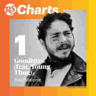 Post Malone’s new single “Goodbyes,” featuring Young Thug, debuts at Number One on our latest Top 100 chart — knocking Lil Nas X's "Old Town Road" down to the second spot. How many streams did it pull in? Tap the link in our bio to learn more. Photograph by @AdamDegross