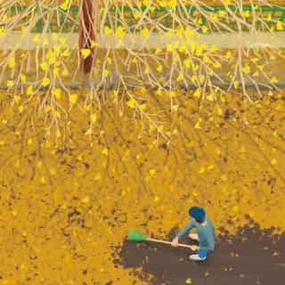 🍂 When we invited @nahumkim to participate to our last issue "In my street", he decided to draw the building caretaker he sees every day from his windows in Gangneung, South Corea. Find this story and an introduction to his funny and poetic graphic style on Kiblind.com. (Link in bio)
..................................................................................
In french svp ☝️

🍂 Lorsqu'on a invité @nahumkim à réaliser une illustration pour notre magazine "Dans ma rue", l'illustrateur sud-coréen a pris notre demande au pied de la lettre en dessinant le gardien d'immeuble qu'il voit tous les jours depuis sa fenêtre à Gangneung. Il nous raconte l'histoire de ce dessin sur Kiblind.com, l'occasion pour nous de faire découvrir son univers drôle et poétique. (Lien dans la bio)

#nahumkim #gardien #leaves #street #dansmarue #kiblindmagazine #kiblinddansmarue #illustration #neighborhood #balayeur #southcorea #gangneung #illustrationofheday #printmatters #printmag