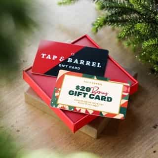 OUR GIFT CARD SALE IS BACK | The holidays are just around the corner and Tap & Barrel gift cards are the perfect way to say Happy Holidays to your family, friends, or team!⁠ ⁠
⁠
From now until December 31, Get a $20 bonus card* for every $75 in gift cards purchased. This offer is available on plastic gift cards from any Tap & Barrel location or on digital gift cards available online.⁠
⁠
Looking to place a Bulk or Corporate order? Orders of $500+ receive up to 20%* in additional gift cards.⁠
⁠
Visit the link in our bio to learn more!⁠
⁠
*Bonus Card rules of use apply.⁠
