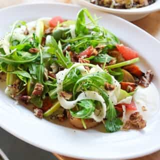 EAT MORE PLANTS 🌱 Embrace #worldvegetarianday today with a plant-based powerhouse.⁠
⁠
Our fall fresh sheet Warm Harvest Salad is made with roasted golden beets and carrots, apples,⁠
grapefruit, whipped ricotta, fennel, arugula,⁠
lemon poppyseed vinaigrette, and candied pecans.⁠
⁠
Check out the full menu using the link in our bio.