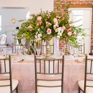 Living life through rose colored glasses 💕 Our Rosé Martinique linens feature an embossed floral & paisley print that is fully reversible. One side shows a pink and metallic silver pattern while the other shows a more subtle cream and pink pattern. ⁠
⁠
⁠
⁠
⁠
#creativecoverings #luxurylinens #valentinesday #galentines #blushingbride #weddinginspo #weddingtable #fairytalewedding #eventideas #tablescape #tabledesign #weddingreception