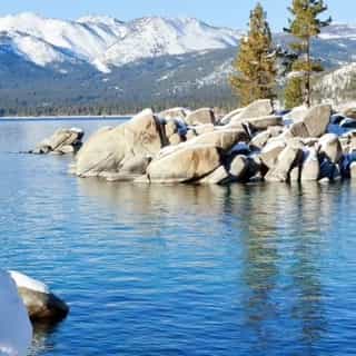 Our first linen sneek peek is a tribute to the place we call home 🌲✨️ We are launching 21 new linens this spring, and rolling out a few previews before our big party on March 9th! 

What do you think of our Tahoe Blue linen? We'd love to know!  #linenrental #laketahoewedding #linenrentals #lineninspiration #tahoelife #tahoeblue #tahoecabin #aestheticreel #aestheticreels #tahoeengagement