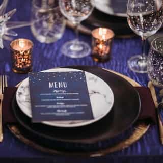 ⁠We have a major crush on these Sapphire Crush Linens. 💟⁠
⁠
Time to start aligning the stars for your next big event?  Visit our website to get inspired by our wide variety of fabric colors and patterns. 💫⁠
⁠
Planning & Design: @celebevent⁠
Photography: @gracepulverphotography⁠
Menu cards: @minted⁠
Venue: @gablehillevents⁠
Rentals: @aayseventrentals