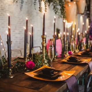 Next time you're planning a candle lit dinner, don't forget the jewel tones, like this eggplant lamour, to give it an extra elegant touch ✨💜⁠
⁠
Venue- @capuletbywater⁠
Planner- @amandapriceevents⁠
Floral- @herbivorefloraldesigns⁠
Rentals- @luminousevents & @creativecoverings⁠
Gown- @justinalexander⁠
Tuxedo- @lfsuits⁠
Hair & Makeup- @preauxface⁠
Cake- @purecakenola⁠
Catering- @blackpearlcateringco⁠
Acrylic Name Cards- @decoinkdesigns⁠
Acrylic Menu & Favor Boards- @agooddayinc⁠
Bridal Boutiques- @beablissbride⁠
Favors & Gifts- @cocktailcreativeco⁠
Jewelry- @boudreauxsjewelers⁠
Wedding Films- @bellafilmsnola