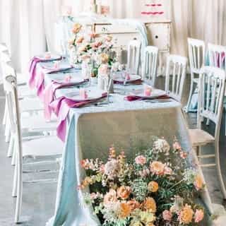 Give 'em the old razzle-dazzle! ✨⁠
⁠
Everything looked stunning at this Sacramento showcase. It was such a sight to see. ⁠
⁠
What is your favorite color in this setup? The muted blue? The pop of pink? Let us know in the comments! 💕⁠
.⁠
.⁠
.⁠
Event Design, Styling and Coordination: @sparkleanddustevents⁠
On location: @thewillowballroom⁠
Photography: @sarahschweyerphotography & @sydnieleahphoto⁠
Floral: @glamgarden⁠
Rentals: @gettinghitchedweddings⁠
Linens: @creativecoverings⁠
Signage & Seating Chart: @figandolivedesigns⁠
Cake: @ritascakedesigns⁠
Macarons: @petitemiettebakery⁠
Bridal Gowns: @bridetobecouture⁠
Bridal Gowns Designers: @essenseofaustralia & @evieyoungbridal⁠
Bridal Hair: @hairandmakeupbyyuliya⁠
Jeweler: @sharifjewelers⁠
Models: @thesweetestdevil & @mckinleycarlisle