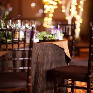 With our Bark Fortuny tablecloth, you can have an outdoor wedding look without the outdoor wedding temperature. ❄️🍂⁠
.⁠
.⁠
.⁠
.⁠
.⁠
Photographer: @theilenphotography⁠
⁠
Follow the link to shop! ✨⁠
https://creativecoverings.com/product/bark-fortuny/