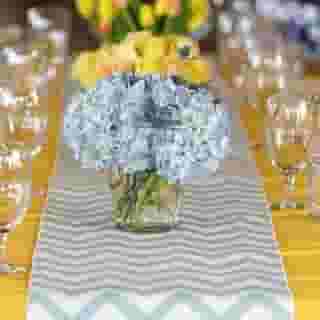 We love a layered Runner! Most of our lines come in both Standard (14"x120") and Wide (24"x120") so you can create interesting layered looks!⁠
⁠
Wide Runner | Mustard Dupioni⁠
Standard Runner | Rustic Island Blue Chevron⁠
⁠
Photography | Fifth & Chestnut Photo Co. @fifthandchestnut