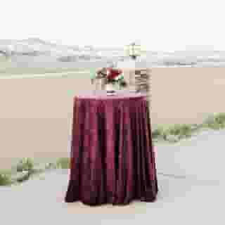 Oh to stand by a cocktail table at an outdoor event! How much we look forward to those days again. For now, look at this beauty against the Sierra Nevada Mountains. ⁠
⁠
Linen | Burgundy Crushed Velvet⁠
⁠
Photography | Mandy Ford Photography @mandyfordphotography⁠
Venue | The Club at Arrowcreek @arrowcreekweddingsandevents⁠
Florals | Petal to the Metal @petaltothemetalreno⁠
Rentals | Camelot Party Rentals @camelotpartyrentals⁠
Linens | Creative Coverings @creativecoverings⁠