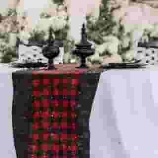 Cozy up a wintery event with out Buffalo Check fleece linens!