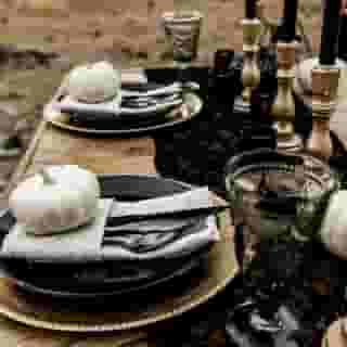 Love this moody fall black, gold & white table set up with a Black Lace Runner & Champagne Tavira Napkins 🖤⁠
⁠
http://bit.ly/2OnsTH5⁠
⁠
Coordination | Leanna Carson @mrsleannacarson + Brittnee Somers @brittneesomers⁠
Photography | Ashlyn Moreno Photography @ashlynsavannah⁠
Cake | Delicious Designs @deliciousdesignsreno⁠
Invitation + Menu | Pretty Little Paper Co. @pretty.littleco⁠
Florals | Box of Love Reno @boxoflovereno⁠
Rentals | Tahoe Rustic Rentals @tahoerusticrentals, Red Carpet Events @redcarpeteventsanddesign, Camelot Party Rentals @camelotpartyrentals⁠
Linens | Creative Coverings @creativecoverings