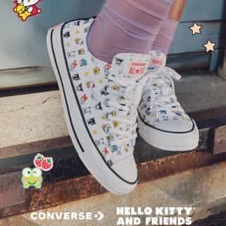 Make memories with your besties in the newest @Converse x Hello Kitty and Friends collection 💖 Available now - link in bio! ​⁠
⁠
P.S. Spend $75+ on the Sanrio App and⁠ receive a free Converse x Hello Kitty and⁠ Friends keychain! While supplies last. ​