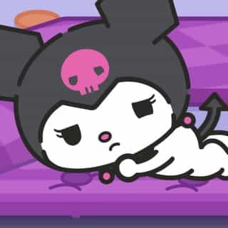 Kuromi has some fluffy new companions floating by her side! ☁️ Will she warm up to them? Watch now on the #HelloKittyandFriends YouTube channel! Link in bio.