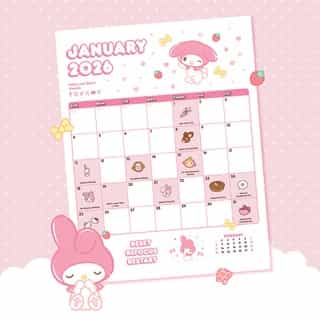 Reset, refocus, and restart 💖 Start fresh with this month’s calendar featuring My Melody 🗓 Link in bio to download your free monthly calendar.