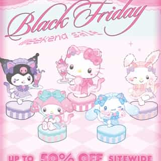 Supercute savings start now 🛍️ Get up to 50% off sitewide on Sanrio.com! Link in bio to shop. 