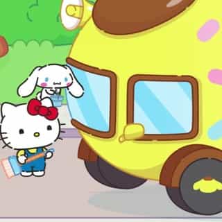Teamwork makes everything sparkle! See how Hello Kitty helps Pompompurin tidy up his ice cream truck, now on the #HelloKittyandFriends YouTube channel! 🍦✨ Link in bio.