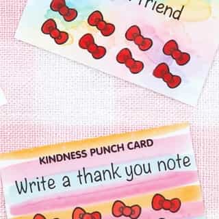 Spread smiles and kindness with Hello Kitty! 💖 Learn how to make supercute punch cards to celebrate #WorldKindnessDay on the #HelloKittyandFriends YouTube channel 💌 Link in bio.
