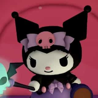 HBD to the one and only Kuromi 🎂💜 Join her at Mischief Mansion in My Hello Kitty Cafe on @roblox for a post trick-or-treat birthday celebration! 