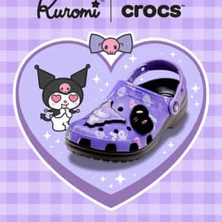 Wickedly cute kicks 💜 Shop the new @Crocs Kuromi clogs on Sanrio.com! Link in bio to shop.