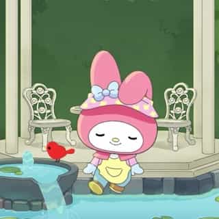 My Melody's garden is the perfect escape from a busy day!🌸 Enjoy the newest soothing, asmr video on the #HelloKittyandFriends YouTube channel! Link in bio.