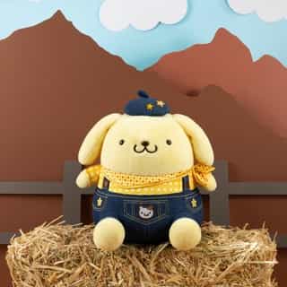 Howdy! 🤠 New Pompompurin and Pochacco plush available on Sanrio.com! Link in bio.