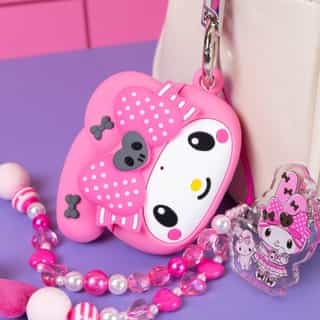 The cutest duo 🩷🖤 Celebrate My Melody & Kuromi's Anniversary with tech accessories from @HameeUS! Link in bio to shop. #MyMelody50th #Kuromi20th 