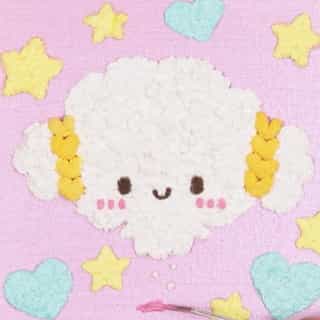 Cogimyun works hard and cares deeply, just like you! Celebrate with a craft on the #HelloKittyandFriends YouTube channel. Link in bio✨️⁠
