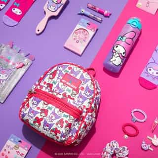 Besties forever 💜💗 Match with your BFF in the My Melody and Kuromi collection available at @clairesstores! Link in bio. #MyMelody50th #Kuromi20th #MyMelodyKuromi