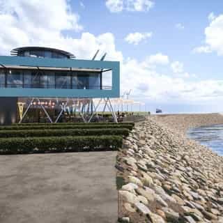 GESPOT: Dijkpaviljoen in Vlissingen 👀⁠
⁠
Klaar voor een nieuwe start in het nieuwe jaar? Aan de dijk van Vlissingen wordt dit nieuwe paviljoen gebouwd, met een geplande oplevering in april 2026.⁠
⁠
Met panoramisch uitzicht over de Westerschelde en direct naast het stationsplein. Het paviljoen wordt volledig gerenoveerd en vergroot, met een groot terras aan de dijkzijde, vier hotelkamers met terras en een penthouse suite.⁠
⁠
Voor meer details ga je naar Horecaspot.nl ⁠
🔗 link in bio