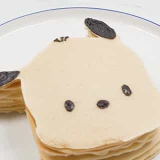 Learn how to make Pochacco banana pancakes on the #HelloKittyandFriends YouTube channel! 🥞🍌 Link in bio to watch.