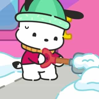 Can My Melody turn Pochacco’s snowy disappointment into the best day ever? Watch now on the #HelloKittyandFriends YouTube channel! ❄️ Link in bio.