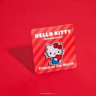Friend of the Month pins are back! Get our Friend of the Month gift FREE when you spend $50 or more in Sanrio stores and online - no code needed at Sanrio.com ❤️ Link in bio.